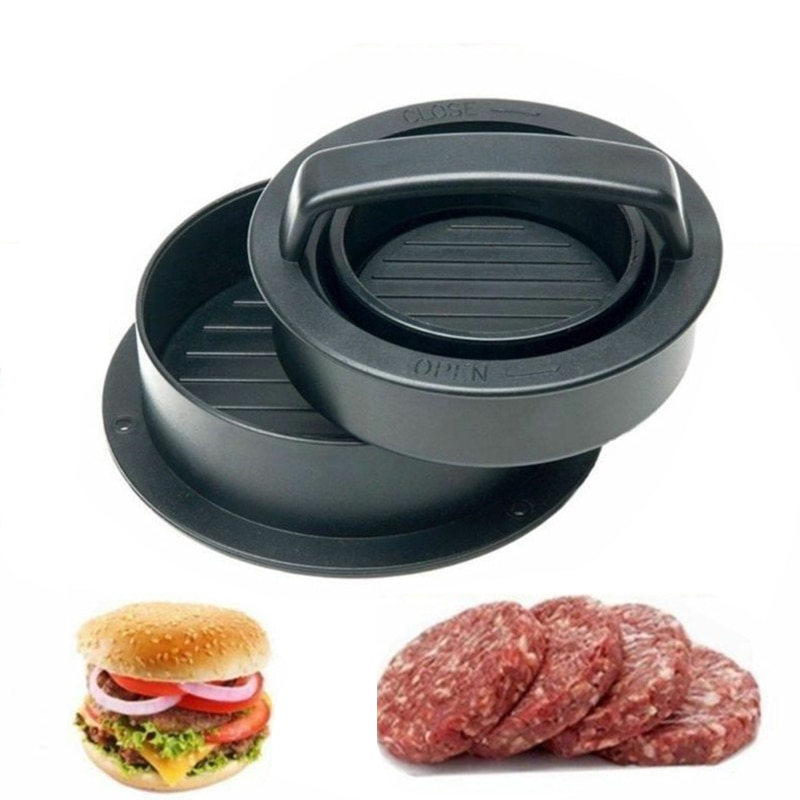 Hamburger Press Non-Stick Chef Cutlets Meat Beef Grill Burger Press Patty Maker Mold BBQ Cooking Kitchen Tools Food-Grade ABS
