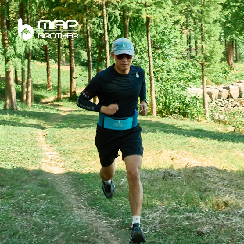 mapa brat W1003 Nowa Wielofunkcyjna Sportowa Torba na Pas z Zamkiem Błyskawicznym, Lekka Torba Biegowa, Idealna na Podróże, Pasująca robić Kieszeni na Klucze i Portfelu