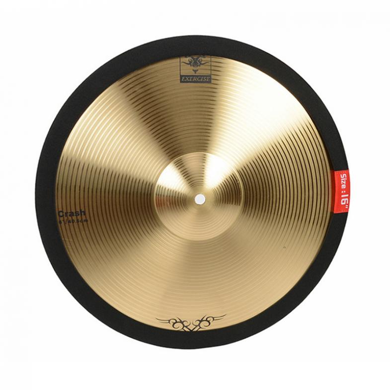14 16 18 20 tommer bærbar letvægts polyester fiber bækken mute cirkel ring trommesæt hi-hat øvelse lyddæmpere pudedæmper