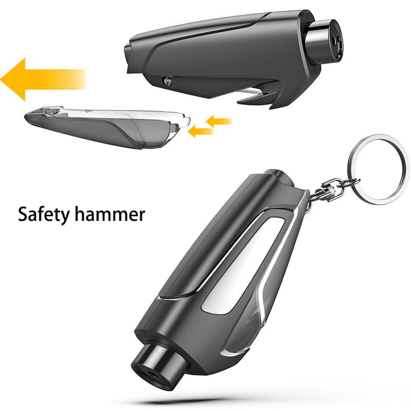 Lifesaving Escape Tool Draagbare Veiligheid Hamer Autoruit Breaker Seat Belt Cutter