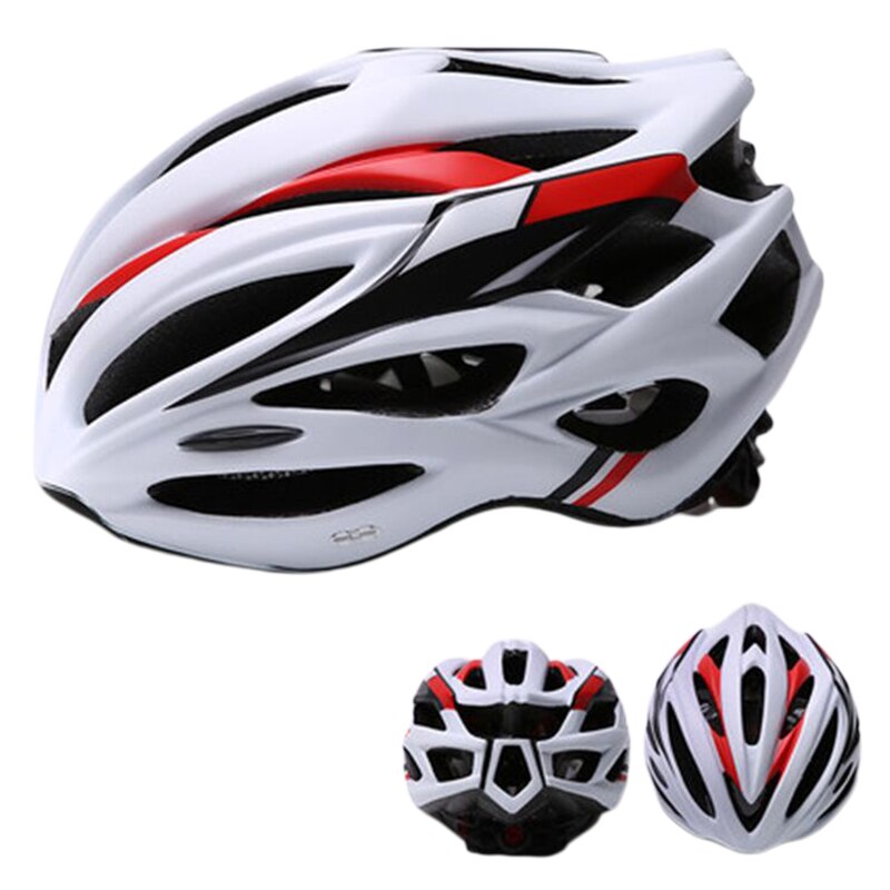 MTB Helmet Bicycle Red LED Light And Sun Visor Men Women Lightweight Road Mountain Bike Cycling Helmet Sports Bicycle Equipment: 01