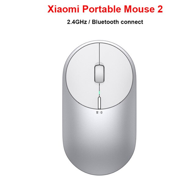 Originele Xiaomi Mi Draadloze Muis Draagbare Game Muizen 1000Dpi 2.4Ghz Wifi Link Optische Mute Muis Mini Muis Voor windows 7/8/10: Portable Silver