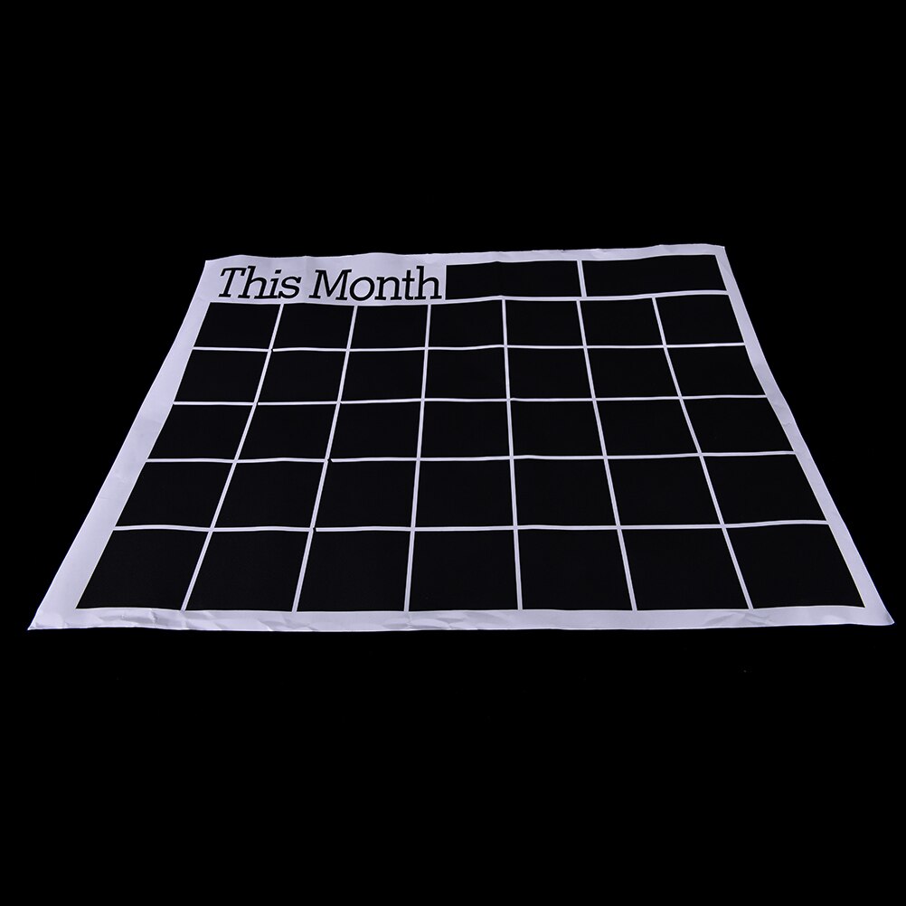 Peerless 60*44 cm sort tavle kridttavle tavle månedlig planlægning klistermærke tidsplan