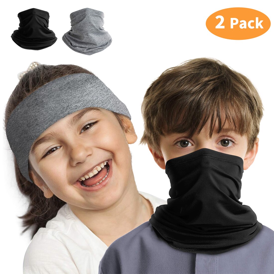 Kinderbandana, nekwarmer, hoofddeksels voor jongens en meisjes, gezichtsdoek, outdoor kinderfiets, winddicht, wandelsjaals