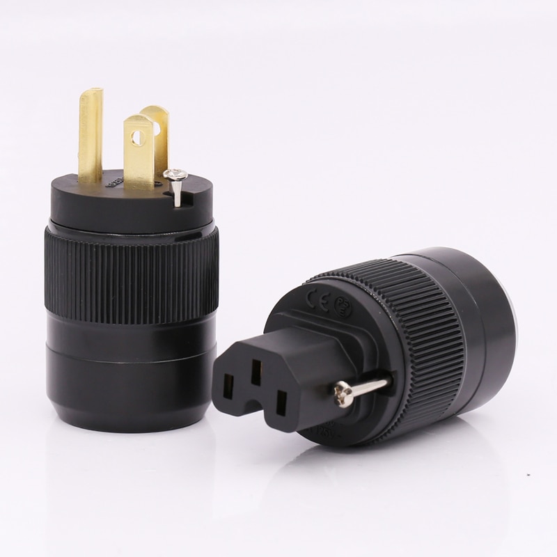 one pair P-320 US Power plug+C-320 power IEC plug for audio power cable