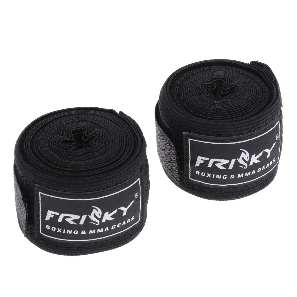 Premium Hand Wraps Polssteun Bandage Voor Muay Thai Kickboxing Training: Black