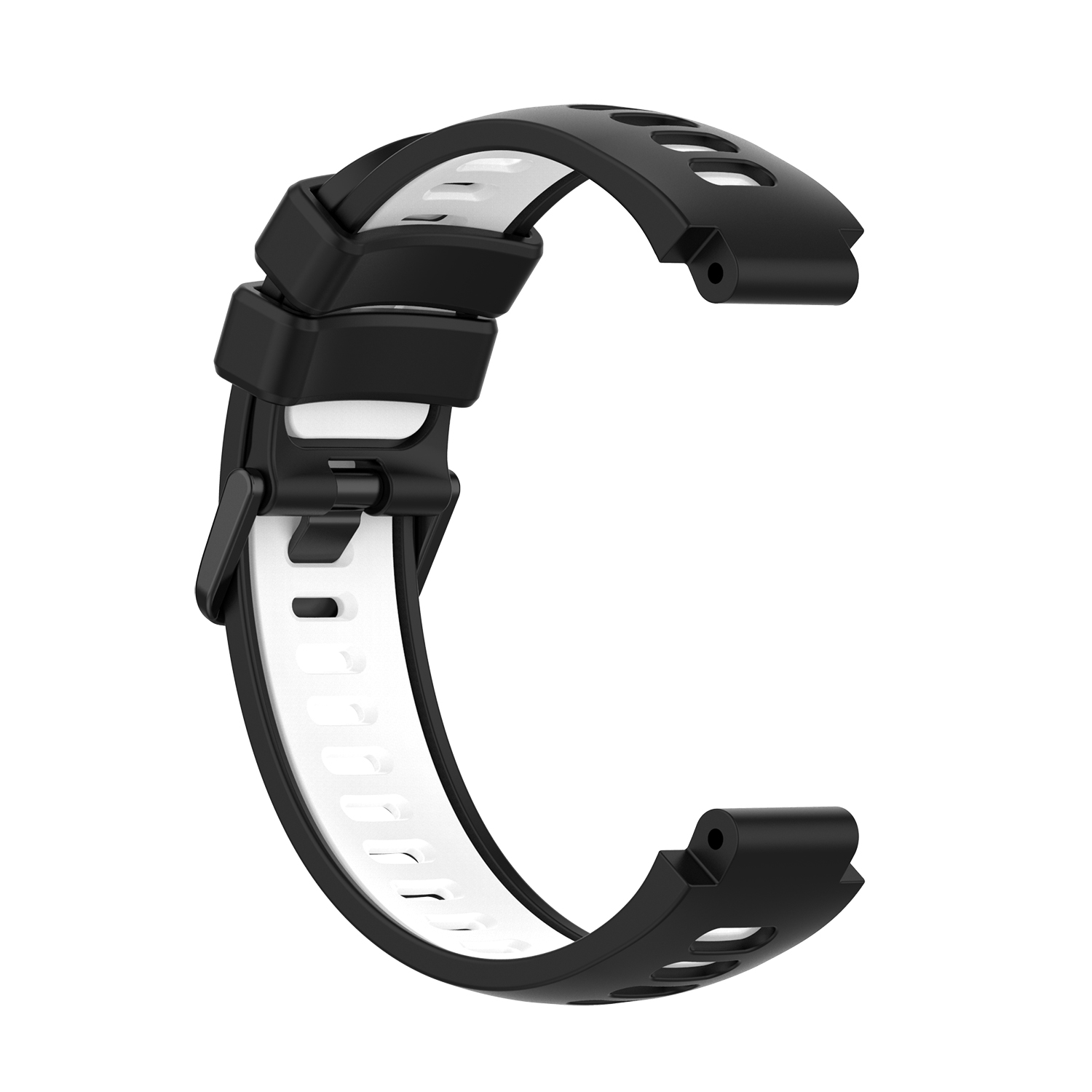 Para Garmin Forerunner 220 230 235 620 630 735XT correa de silicona accesorios de reloj: Negro carbón