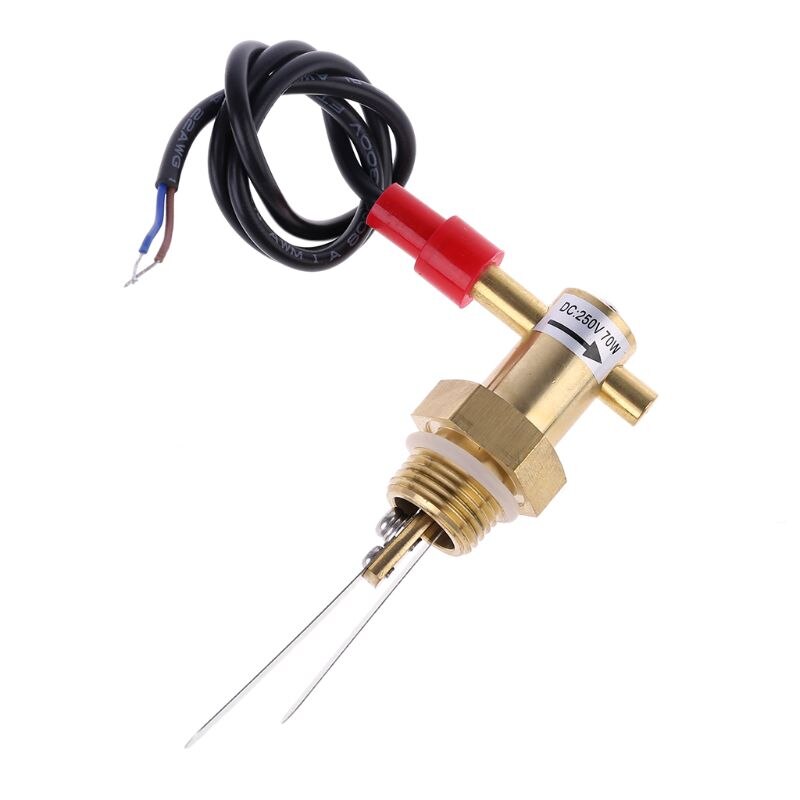 G1/2" Water Flow Switch DN15 Liquid Flowing Switch 70W Brass for Pump