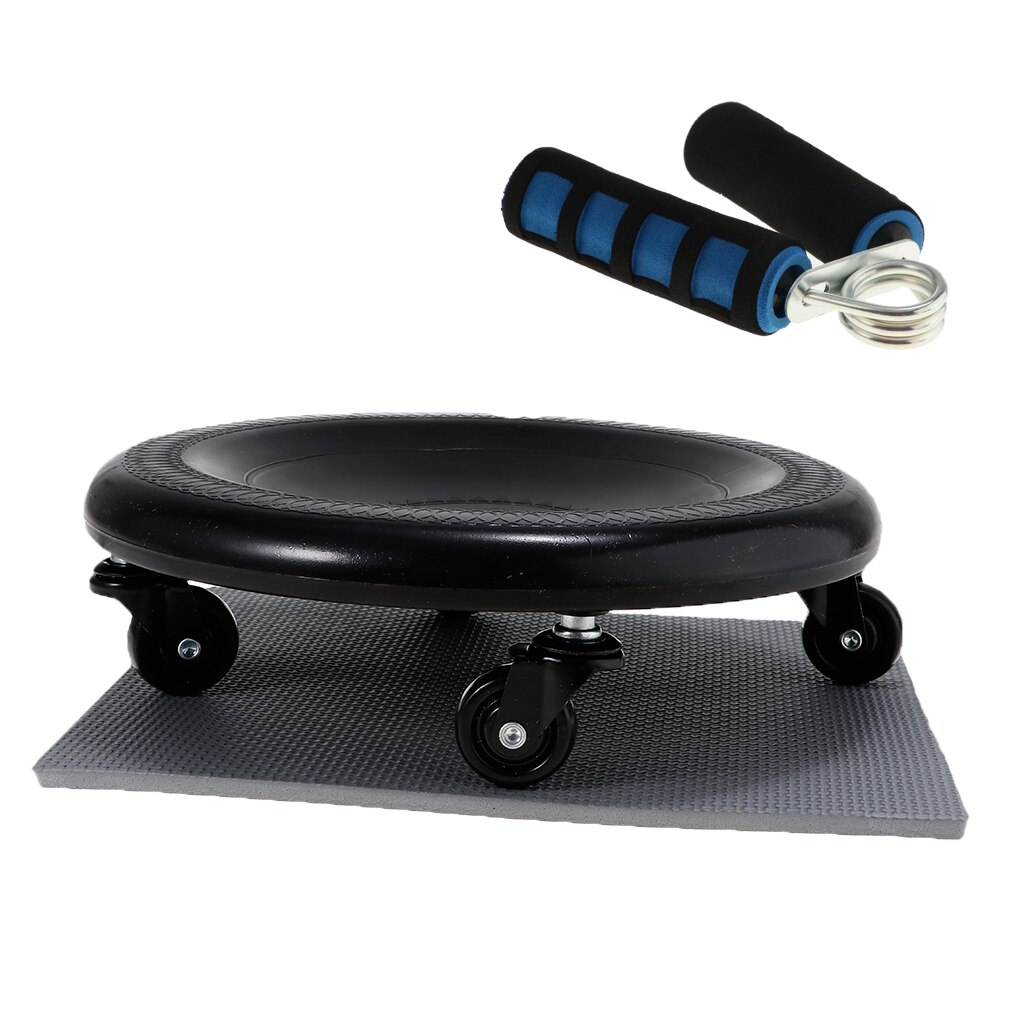 Abdominal Wheel Roller Workout AB Muscle Exerciser & Hand Gripper Strengthener for Home Office Gym Fitness