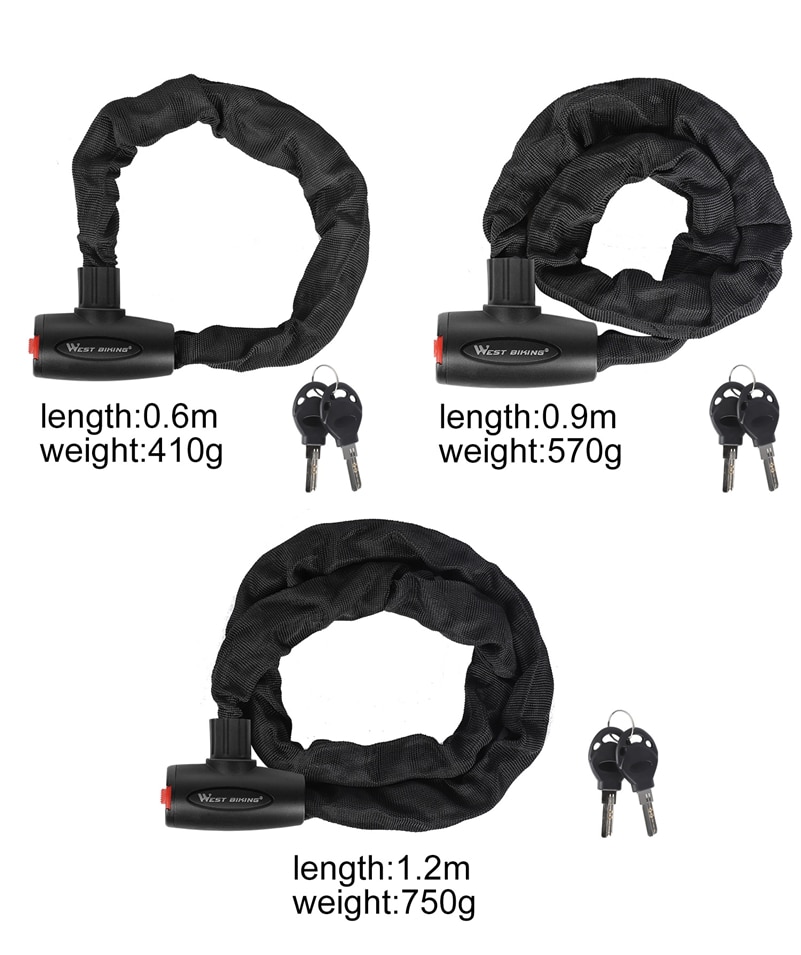Antivol Vélo Câble à Combinaison QUARKZMAN - Longueur 0.9m (2.95ft), Résistant, Réinitialisable, Revêtement Tissu Anti-rayures
