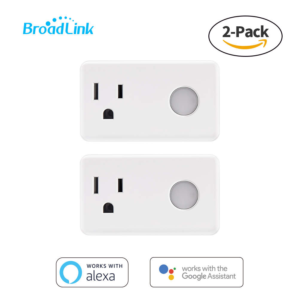 Broadlink SP3S EU/ONS Energie Monitor Smart Draadloze WiFi Socket Afstandsbediening Ontmoette Power Meter Controle Deur IOS Android: SP3S US  2PCS
