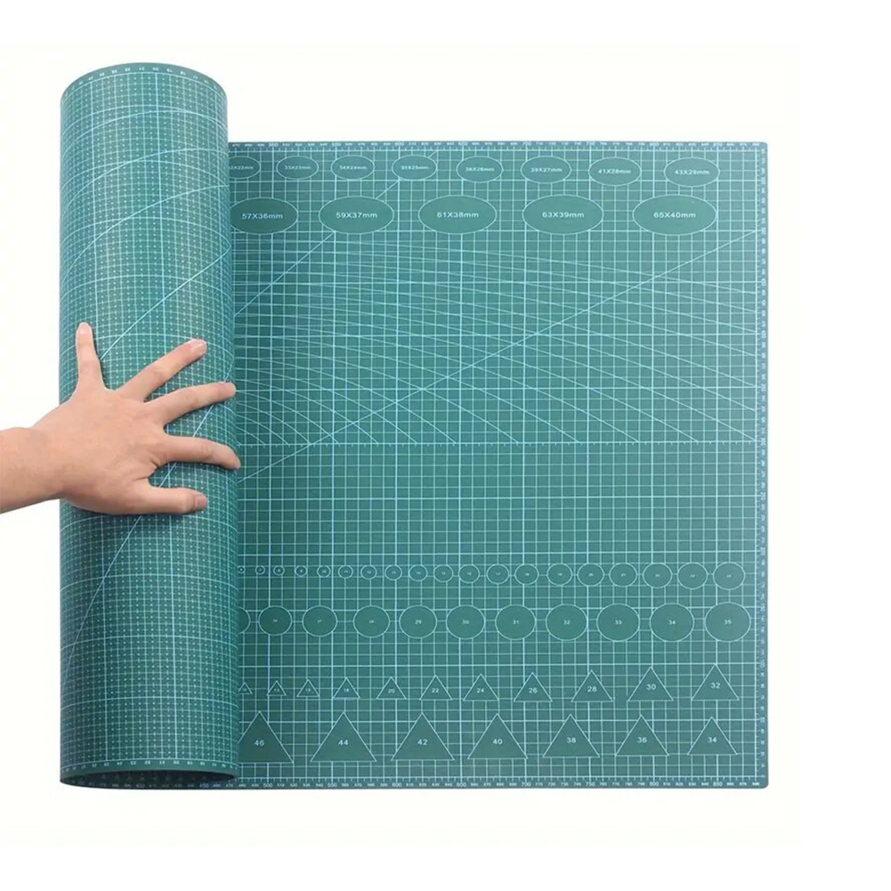 Self Healing Double-Sided Corte Mat, Placa de corte gridded, PVC Cutter Plate, 3 Camada de Corte Pad para Scrapbooking, Projetos DIY
