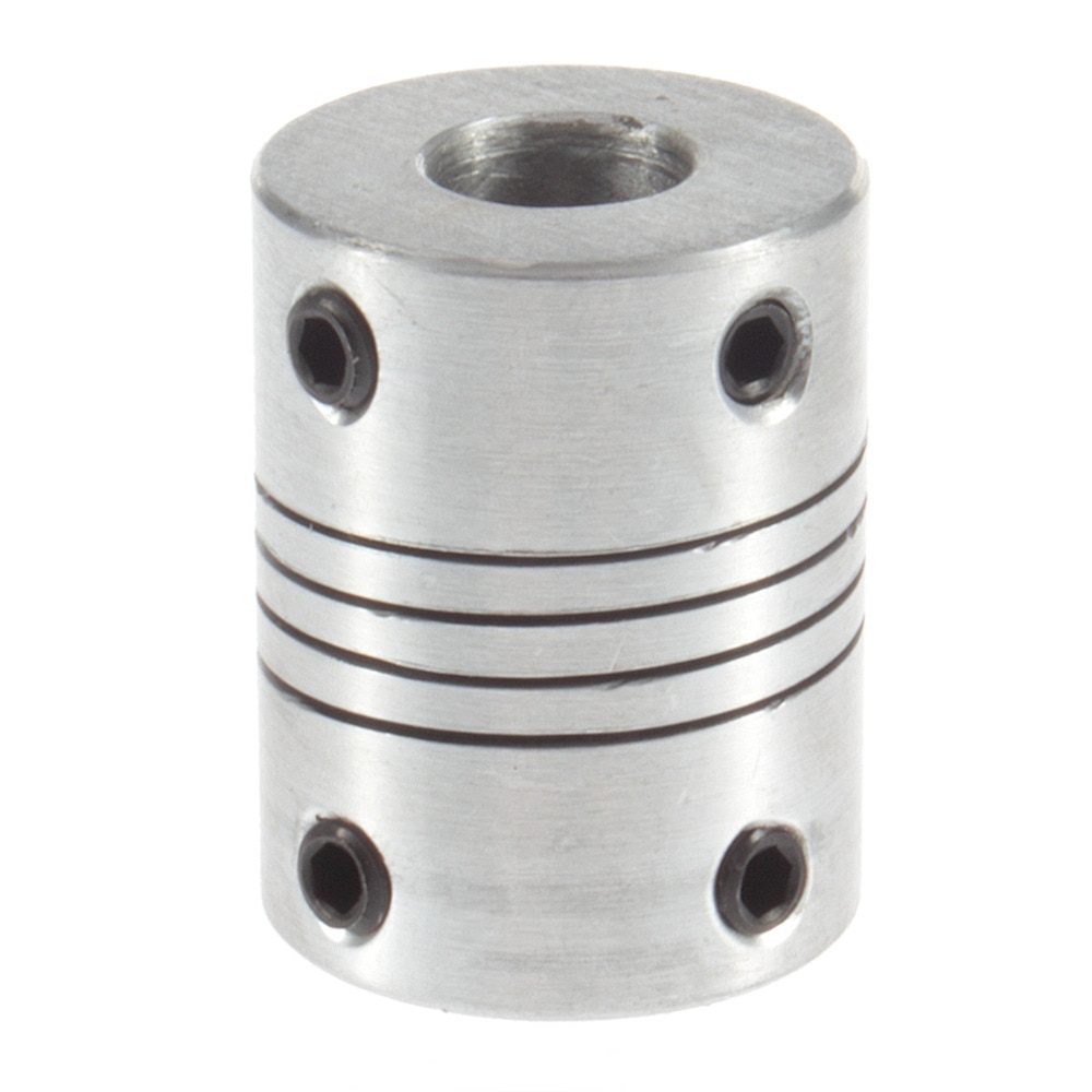 Flexible Shaft Coupling shaft coupler 6.35X10mm D19 L25 Aluminium CNC Motor Coupling 6.35mm to 10mm cnc parts