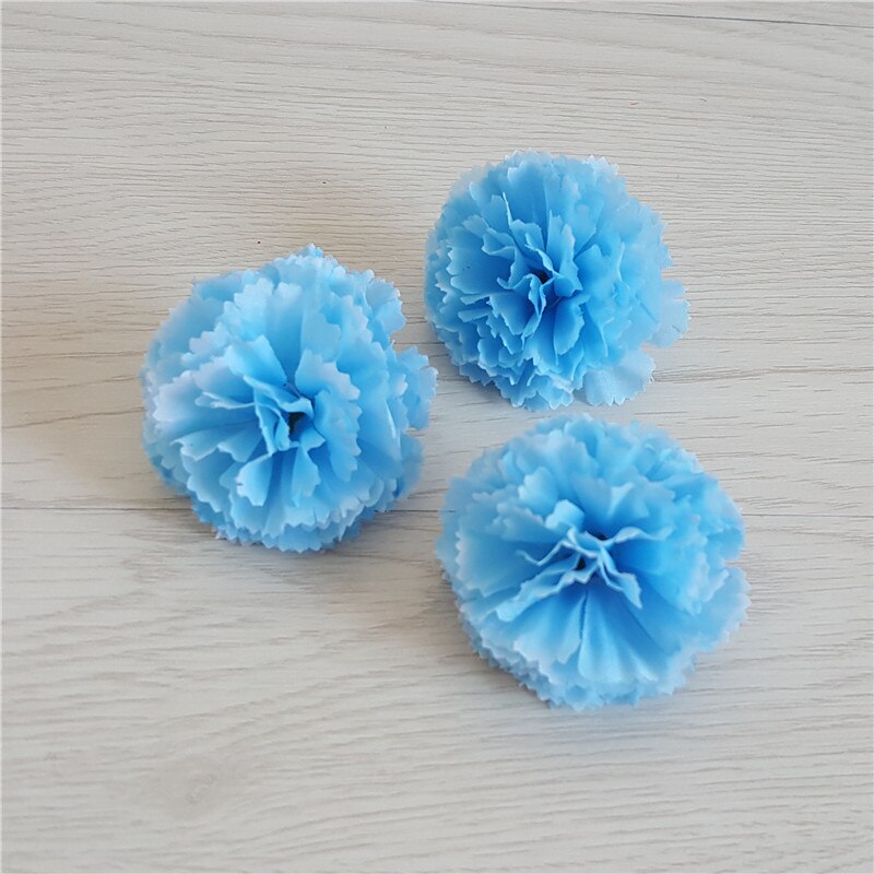 100 stücke cm Phantasie Seide Stoff Nelke Blume – Grandado