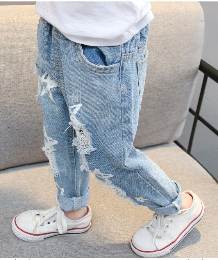 freundlicher Zerrissene Jeans Jungen Denim Hosen Jeans für Baby Mädchen freundlicher Kleidung gerissen Jean für freundlicher Frühling Herbst Jean Hosen kleidung