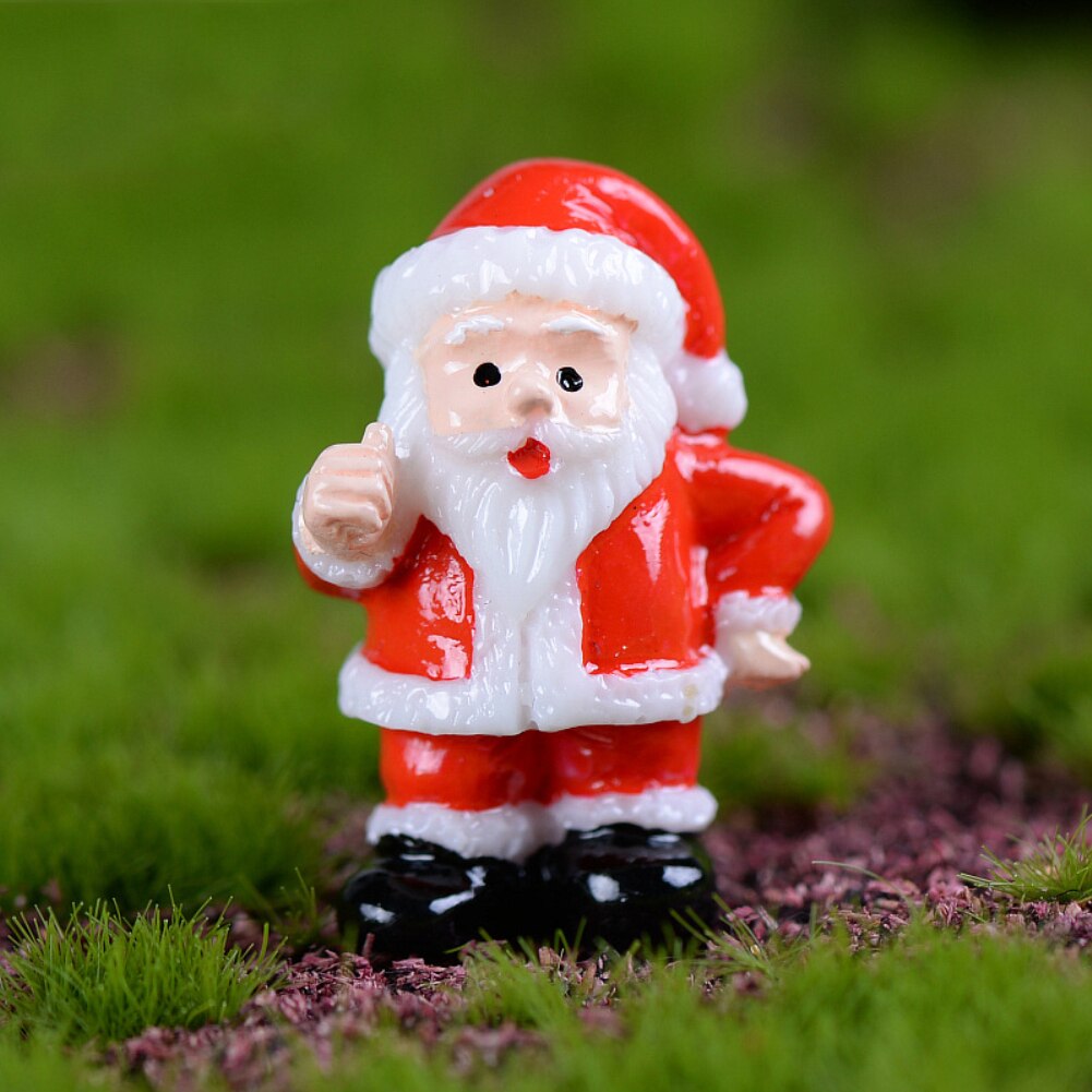 1pc decoratie micro landschap hars knutselen kerst eland hoed schattige dieren volksknutselen huisdecoratie kerst