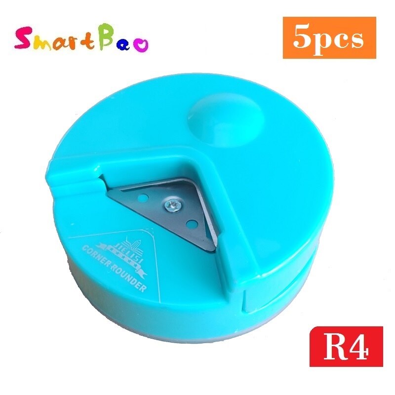 R4 Hoek Punch Voor Foto, Kaart, Papier; 4Mm Hoeksnijder Rounder Papier Punch; Willekeurige Kleur: Five Pcs