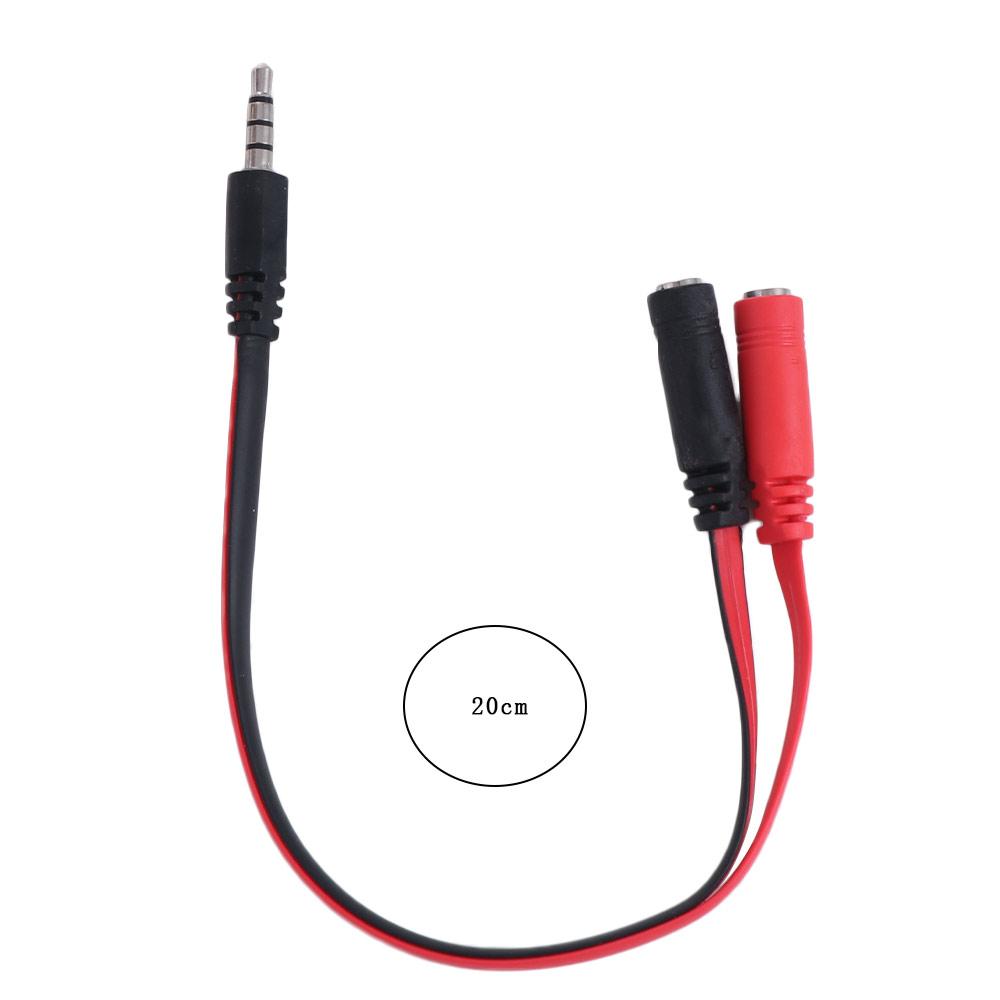 1 Man Naar 2 Vrouwelijke 3.5 Jack Audio Splitter Kabel 1 Vrouw Naar 2 Mannelijke Adapter Snoer Stereo PVC voor hoofdtelefoon/Oortelefoon/Computer/