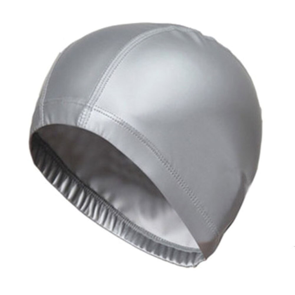 tissu en polyuréthane imperméable élastique protéger les oreilles cheveux longs sport natation piscine chapeau bonnet de natation taille libre pour hommes femmes adultes