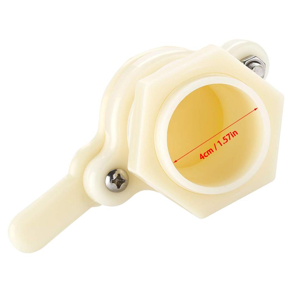 Duurzaam Nylon Honing Gate Valve Honing Extractor Plastic Honing Tap Bijenteelt Bottelen Tool 1 Pc Wit/Geel