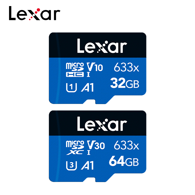 Lexar 633X MicroSD Memory Card 512GB 256GB MicroSDXC 64GB 128GB MicroSDHC 32GB TF Card Storage Digital Card for Phone Tablet
