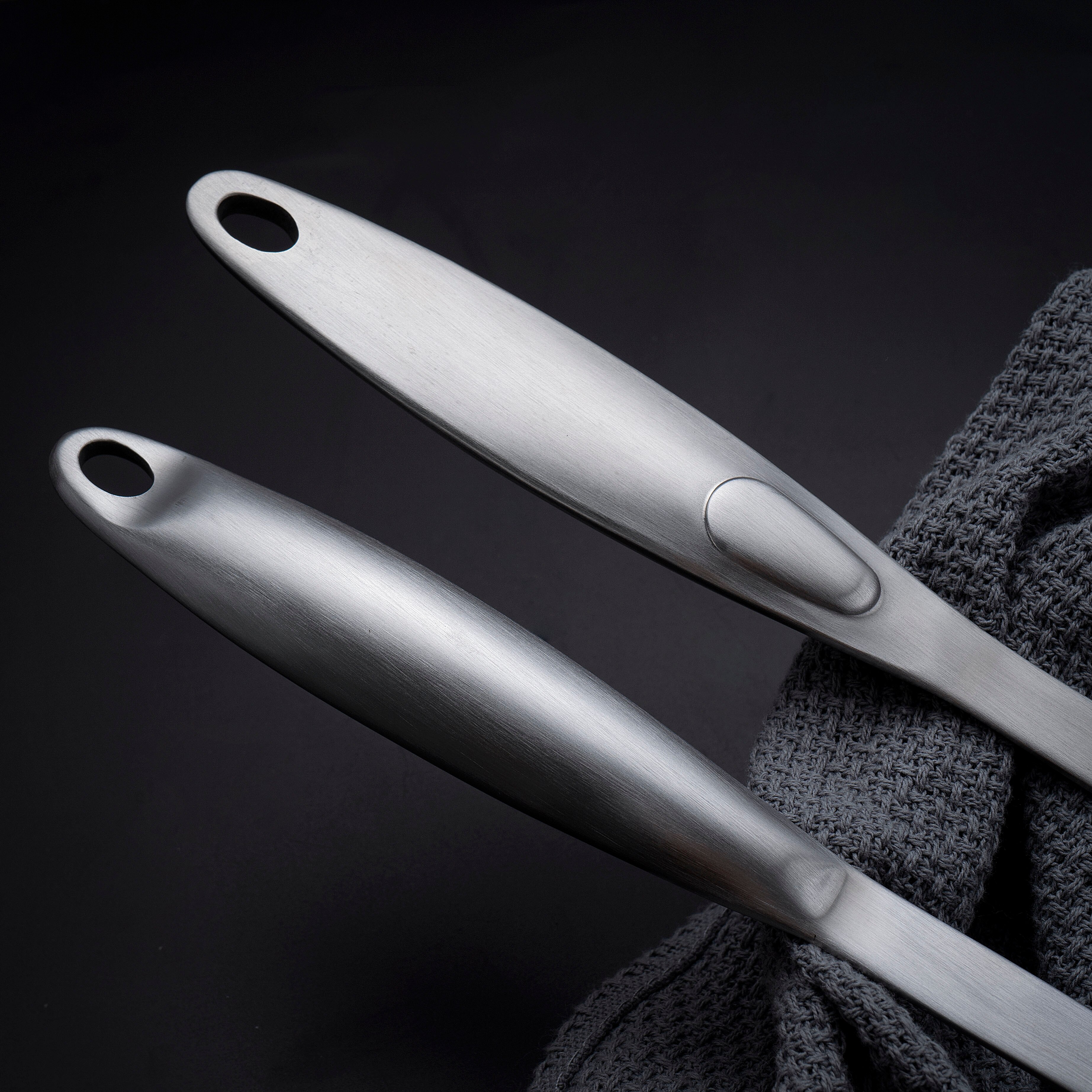 Slotted Turner Cookware High Grade #430 Stainless Steel Skimmer Slotted Spoon Soup Ladle Fork Kitchen Accessories Cooking Tool