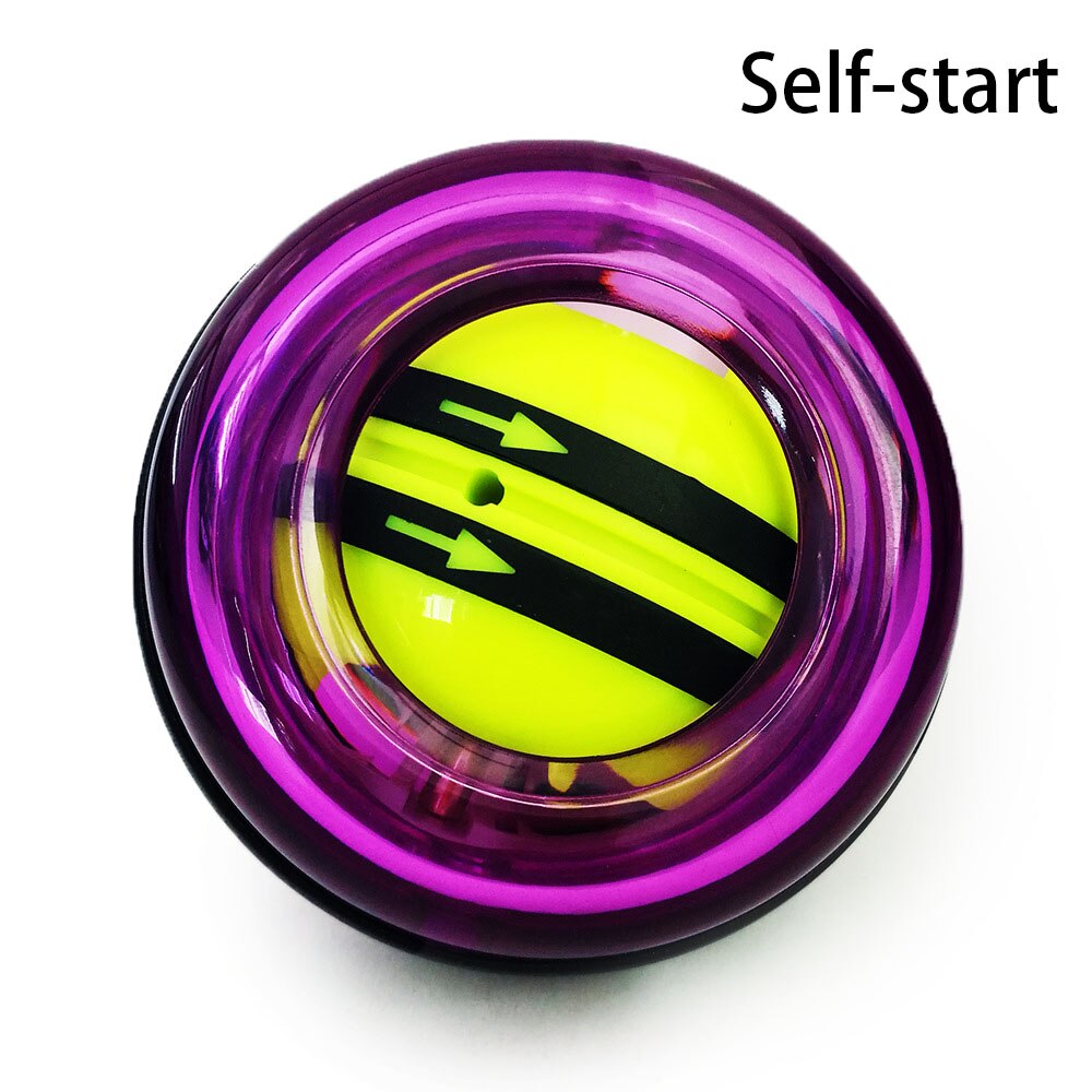 Giroscopio de bola de muñeca para gimnasio, ejercitador de agarre de mano, giroscopio de fuerza para Fitness, relajación muscular, 30 libras: plum