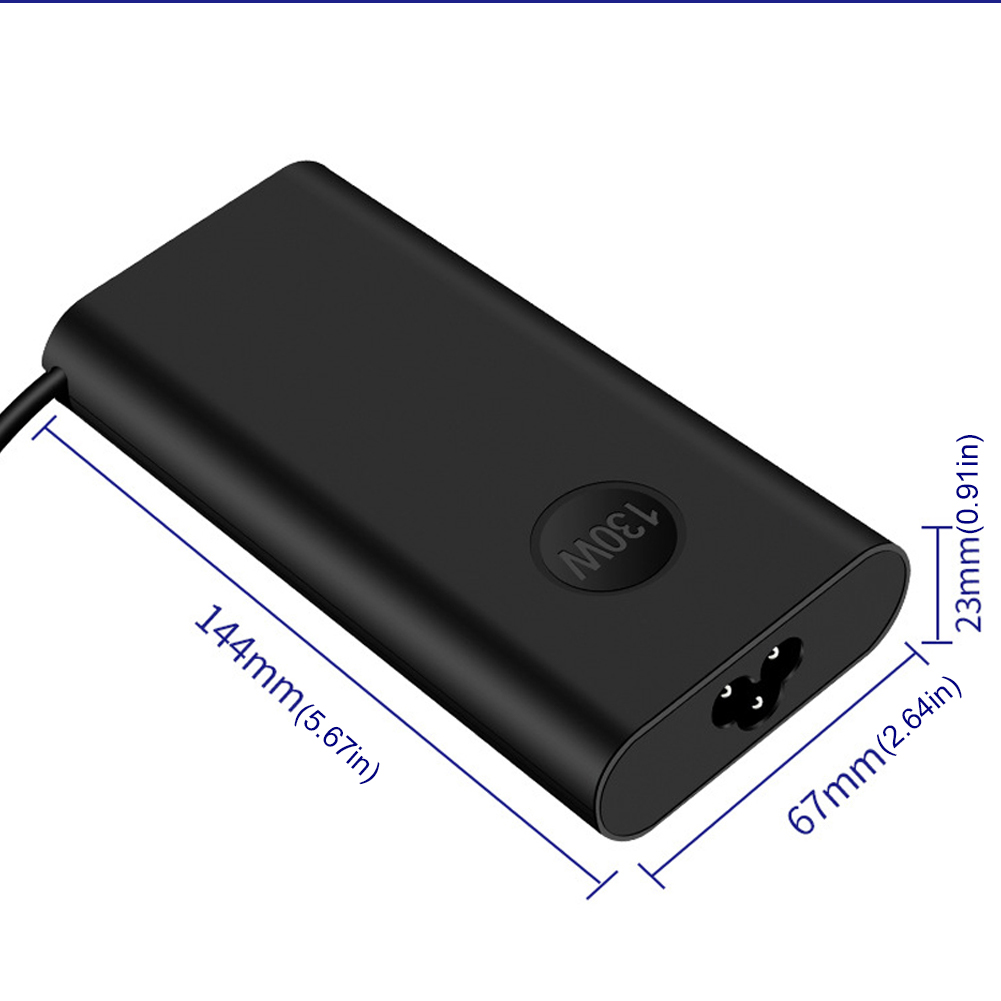 130w usb-c type c ac-adapter 9720 bærbar pc, strømlader 20v , 6.5a for dell xps 17 , 9700 , 9730 for dell precision 5550, 5750 , 3560