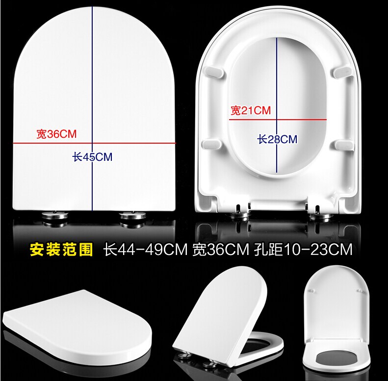 sales duurzaam wasbaar uf materiaal trage closing toiletbril cover u-sharp ufu4536
