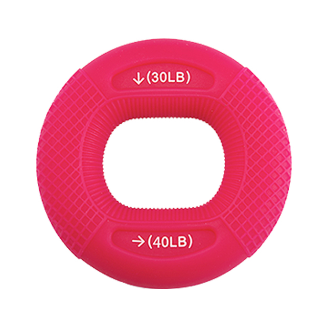 Silicone Finger Gripper Hand Resistance Band Gripping Ring Wrist Stretcher Finger Forearm Trainer Pow Exercise Carpal Expande: Red