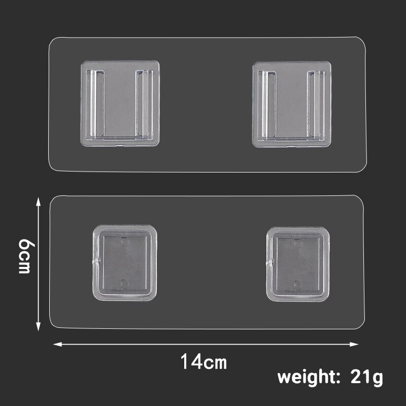 Multi-Purpose Hook Double-sided Adhesive Wall Hooks Non-marking Sticky Hooks Punch-free Double-sided Sticker Hook On The Wall: 03