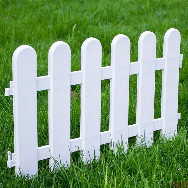 5pcs/set Indoor Outdoor Garden Fence Plastic Fence for Garden Courtyard Kindergarten Flower Vegetable Small Fence DIY Decoration