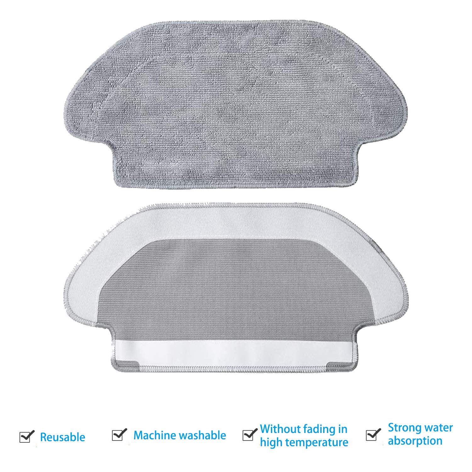 Compatible con ( Xiaomi Mijia Robot Vacuum Mop 3C / B106CN / Conga 3290 / 3490 / 3690 ) - Piezas y Accesorios: Cepillo Lateral Principal, Filtro, Paño de Fregar, Kit