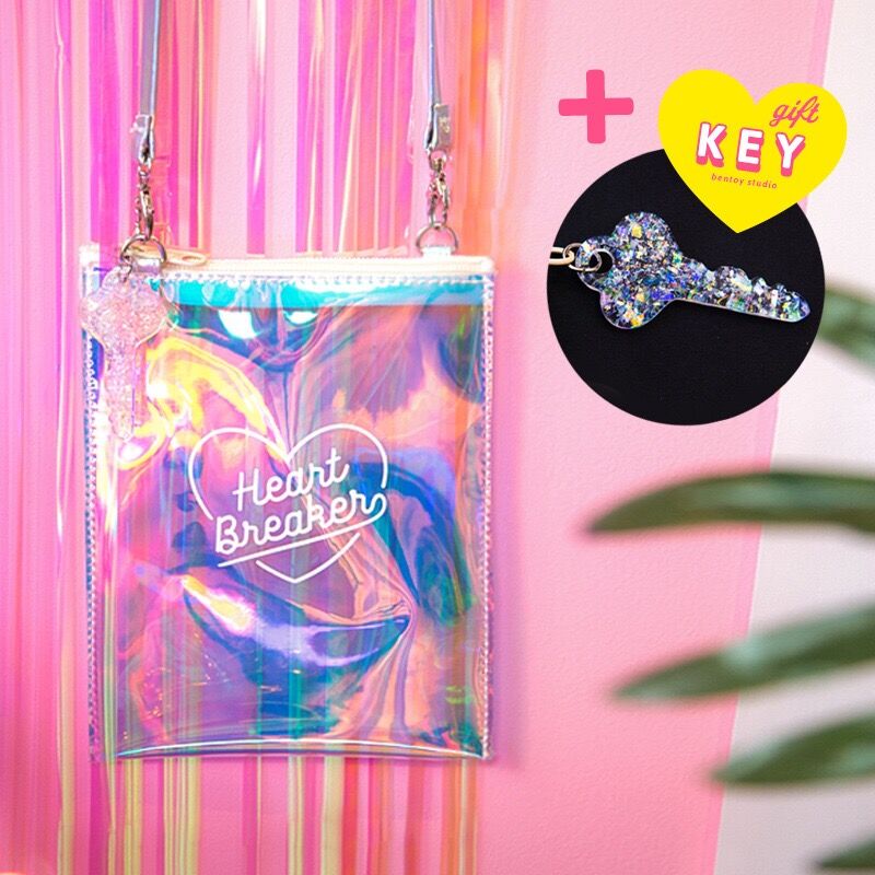 Bentoy Ins Harajuku Laser sac à bandoulière organisateur pochette sac à main sacs gelée téléphone portable sacs à main hologramme sacs à bandoulière Style coréen: Default Title
