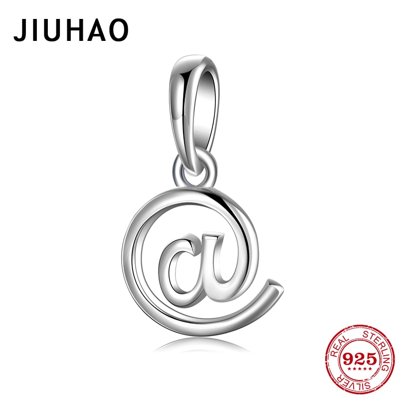 Letter A 925 Sterling Silver Charms For jewelry making Pendants Fit Original Charm Bracelets