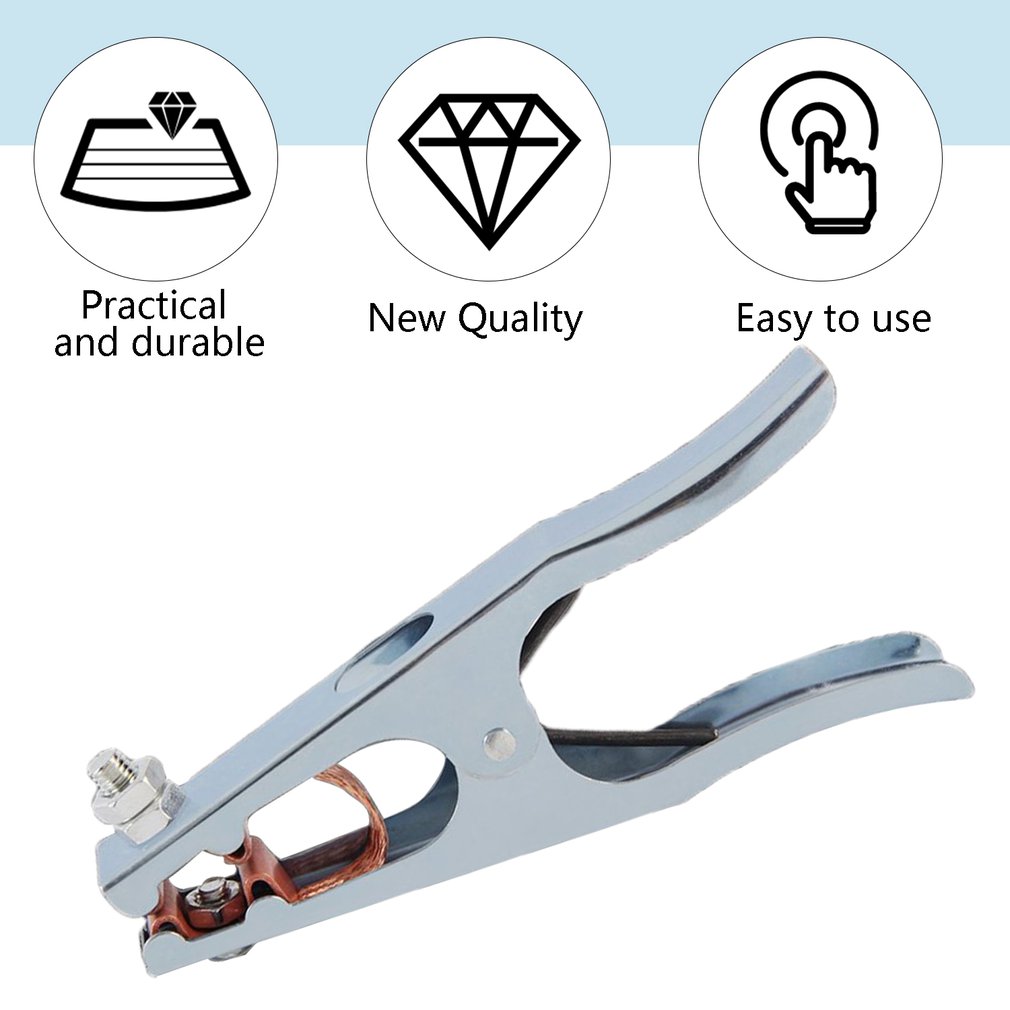 500A Safty Metal Material Welding Steel Ground Clamp Spring Loaded Earth Clamp For Welding Machines