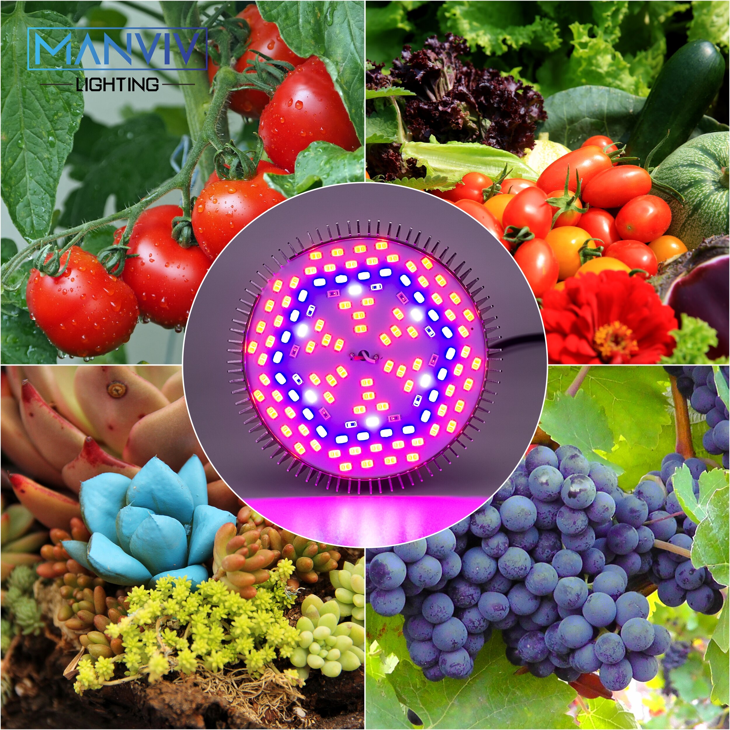 LED Grow Lamp 5W 10W 30W 50W 80W 85-265V Full Spectrum E27 Grow Light Bulb UV IR DIY For Garden Plants Flower Hydroponics Growth