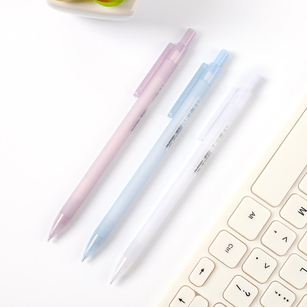 1PC 6 Colors Random 0.5mm Automatic Pen Cute Plastic Mechanical Pencil For Students Learning Writing Supplies Stationery