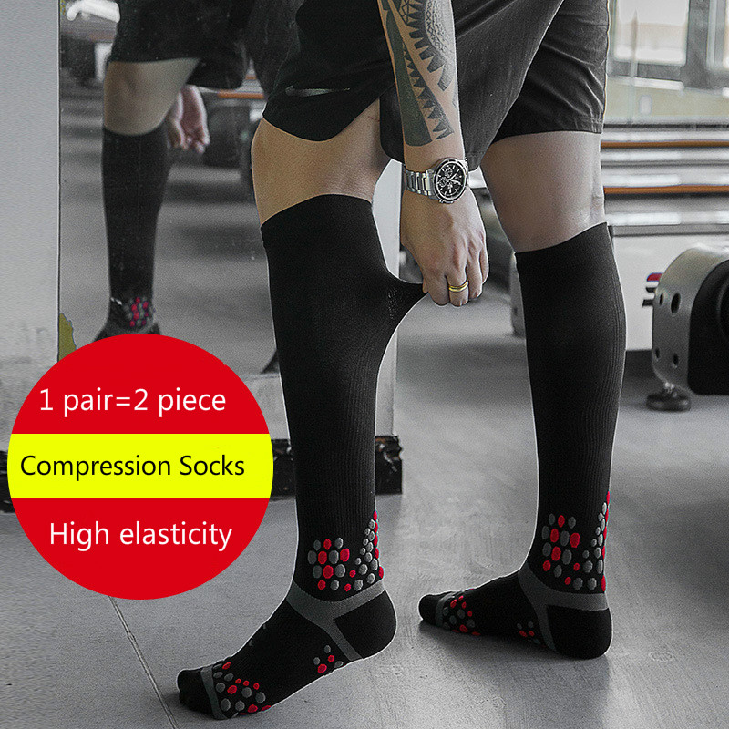 Brothock Mannen en Vrouwen Sport Sokken Outdoor Druk Kousen Compressie Sokken Marathon Anti-slip Ademende Running Sokken