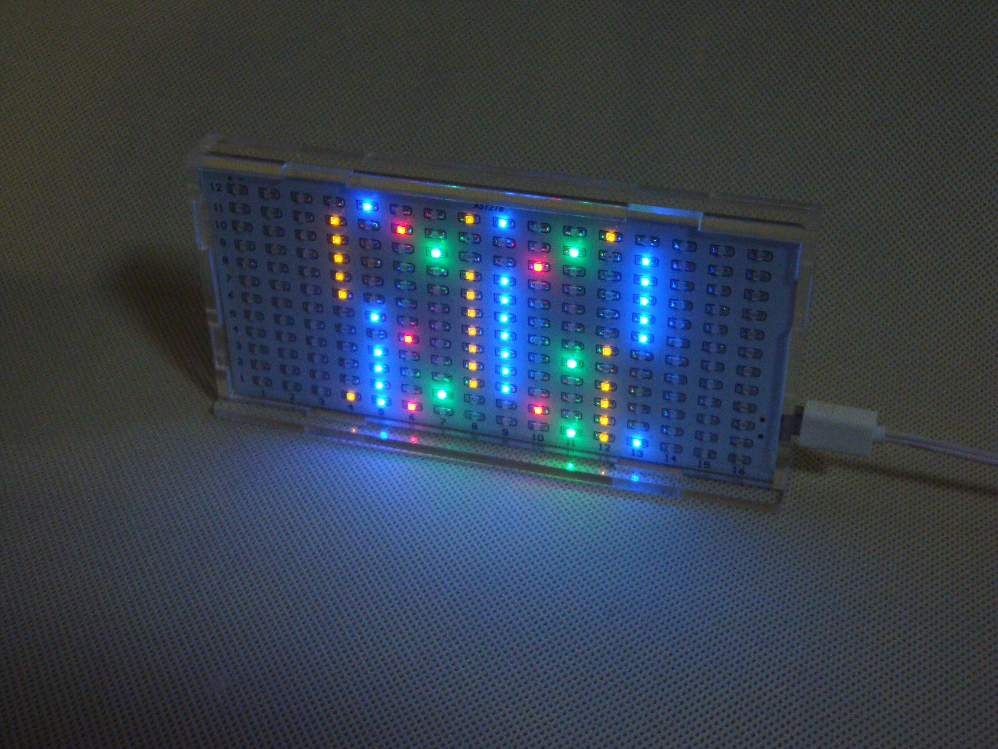 AS1216 Crystal Castle LED Music Spectrum Display Screen Single Chip Microcomputer DIY Electronic Production Light Cube Kit