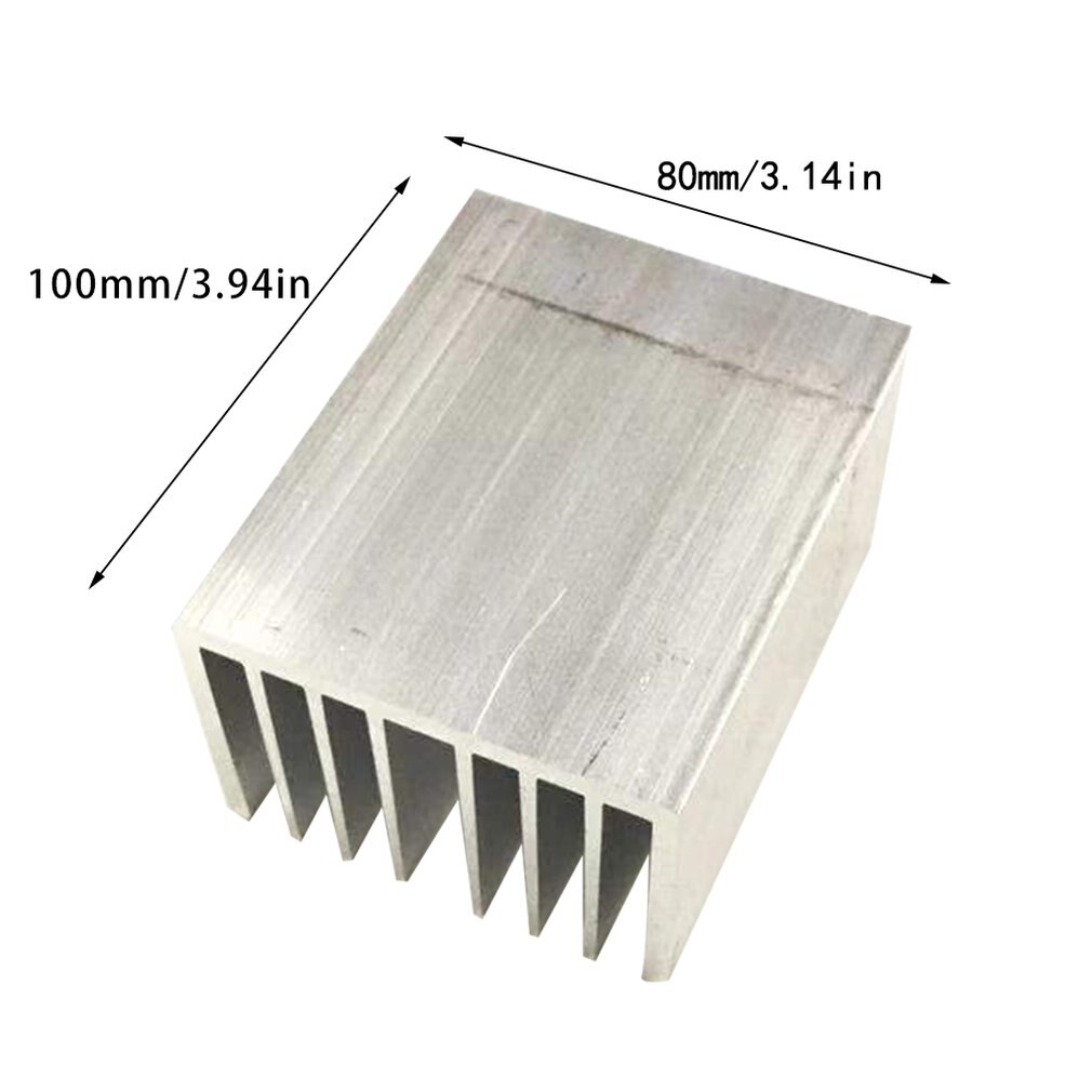 1pcs Aluminum heatsink LED heatsink heat sink Aluminum profiles Aluminum color Chassis radiator