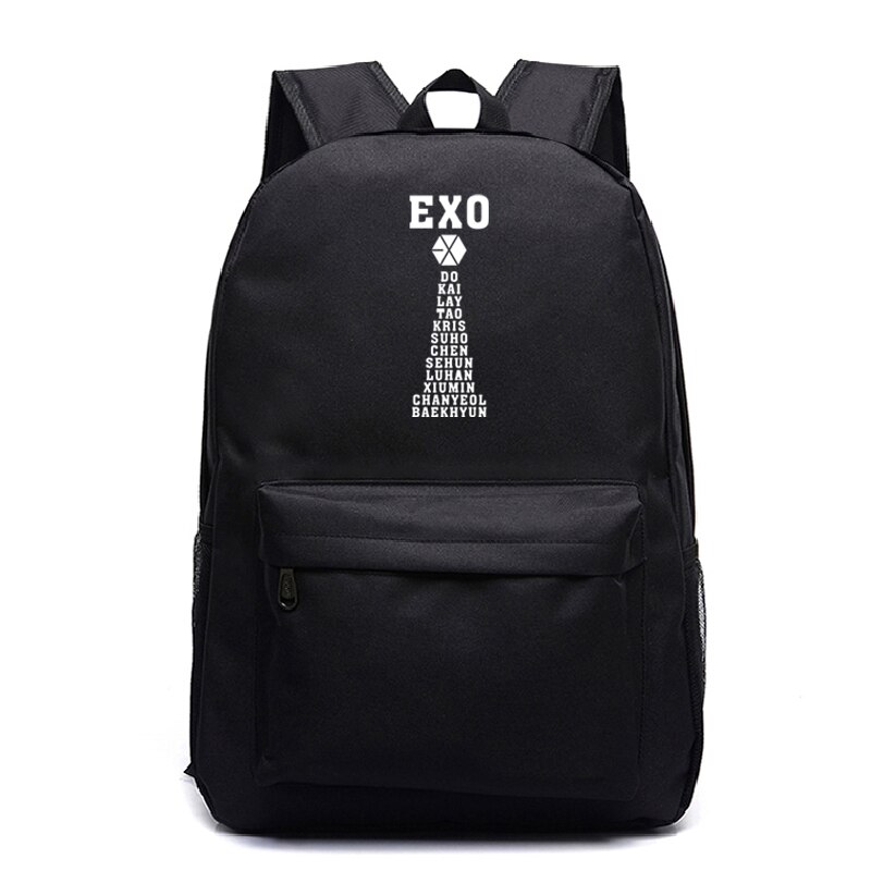 EXO-bolsas de para la vuelta al colegio, Mochila escolar informal para adolescentes, Mochila escolar de hombro para ordenador portátil, novedad de: 9