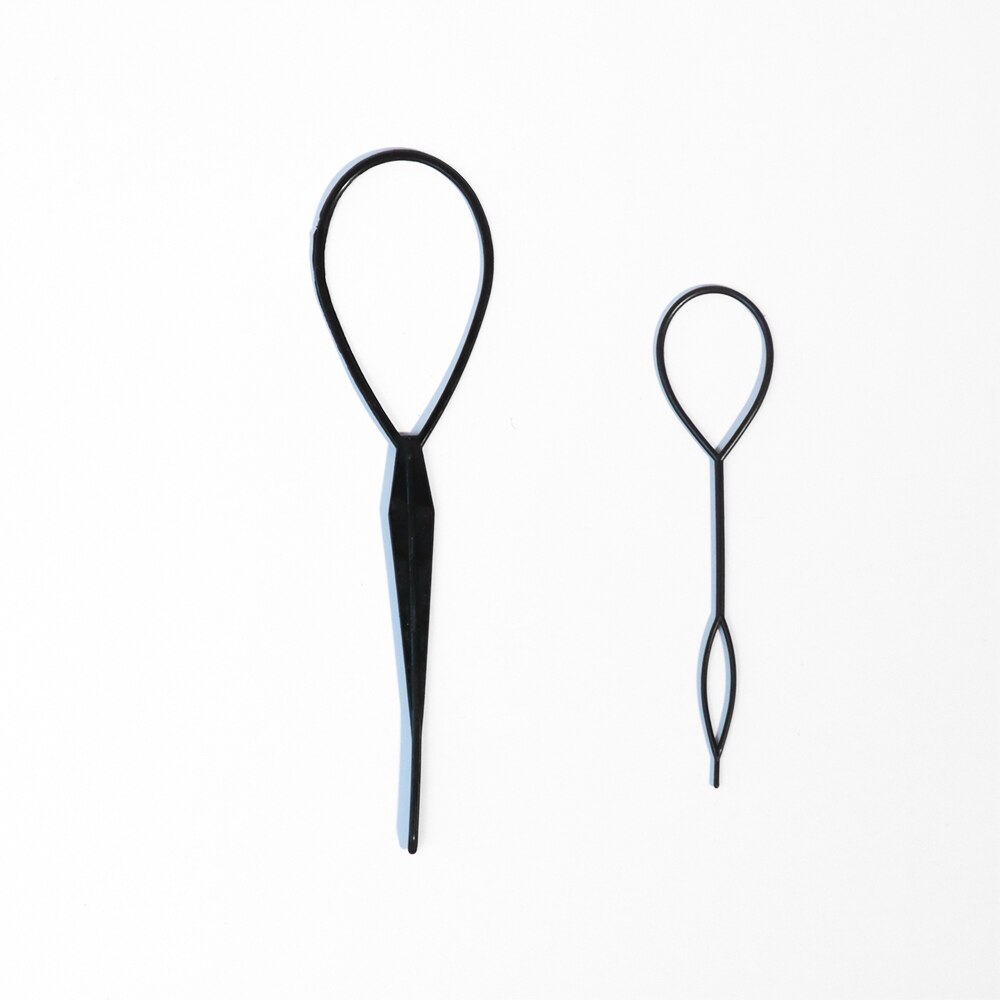 2 stk kvinder curler quick dish multifunktion hårstyling værktøjer gør-det-selv salon bryllup fletningsmaskine hårtilbehør: 2 gp 4