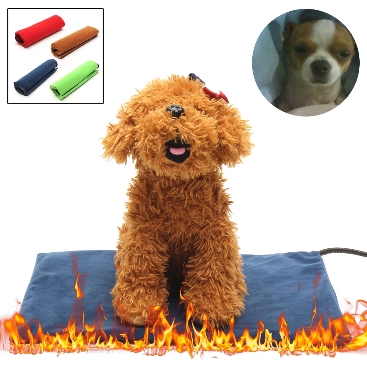 12V Haustier Heizkissen Elektrische Heizung Pad für Katzen und Hunde Wasserdicht Erwärmung matt Tiere Bett Heizung matt Heizung Pad