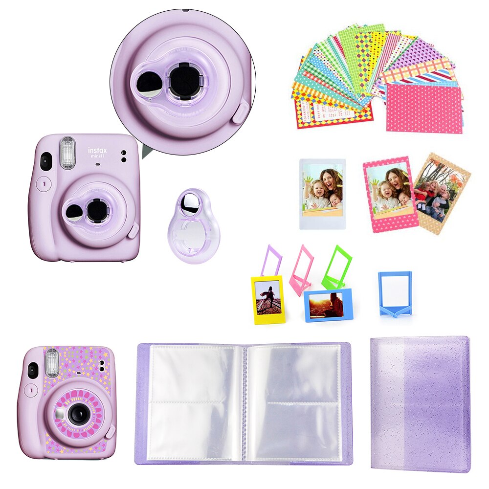 Caiul Accessorie Kit Voor Fujifilm Instax Mini 11 Instant Film Camera Inbegrepen Mini Camera Case En Meer-Magic Paars