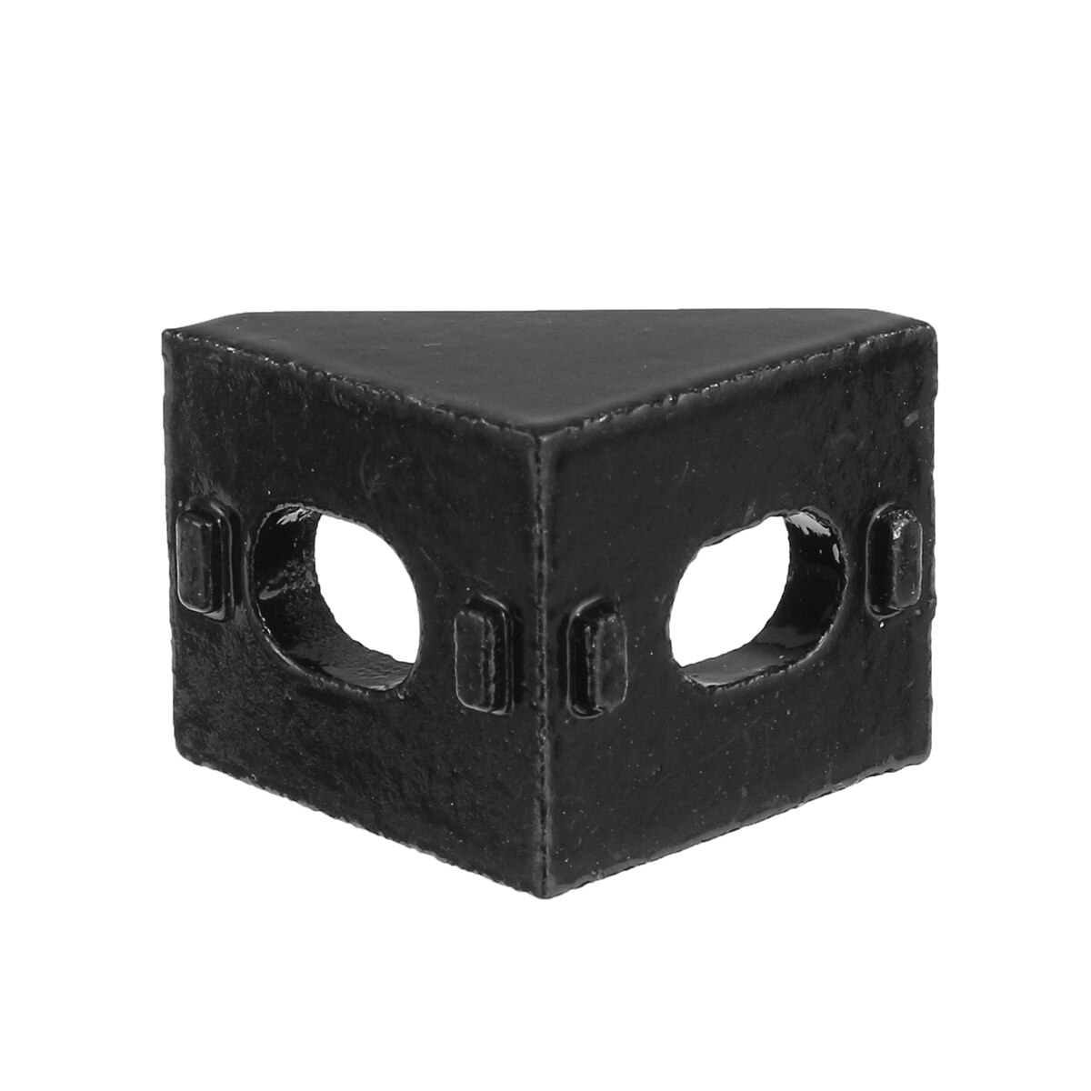 AJ20 20x20mm 10Pcs Black Aluminium Angle Corner Joint L Shape Right Angle Joint Bracket