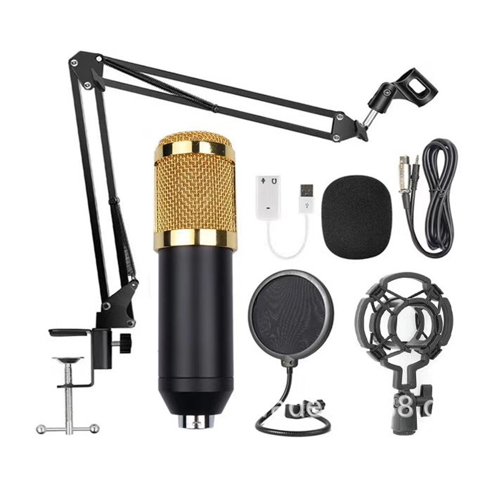 microfone bm 800 Studio Microphone Karaoke bm800 Condenser Sound Recording Microphone For computer: C
