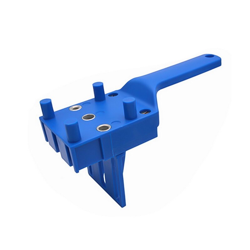 Dowel jig 6 8 10mm trä hss borrar träbearbetning jig abs plast fickhål jig borr guide verktyg för snickeri
