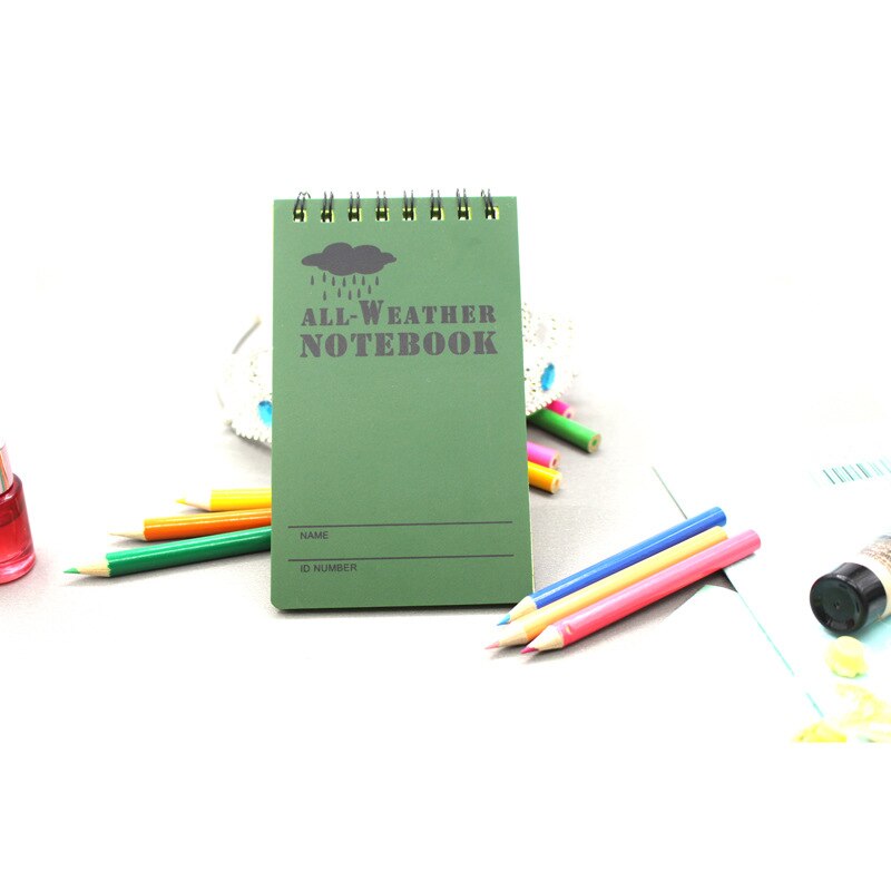 Outdoor waterproof pad this camouflage PVC waterproof notebook all-weather rain proof outdoor notepad coil book ежедневник agend