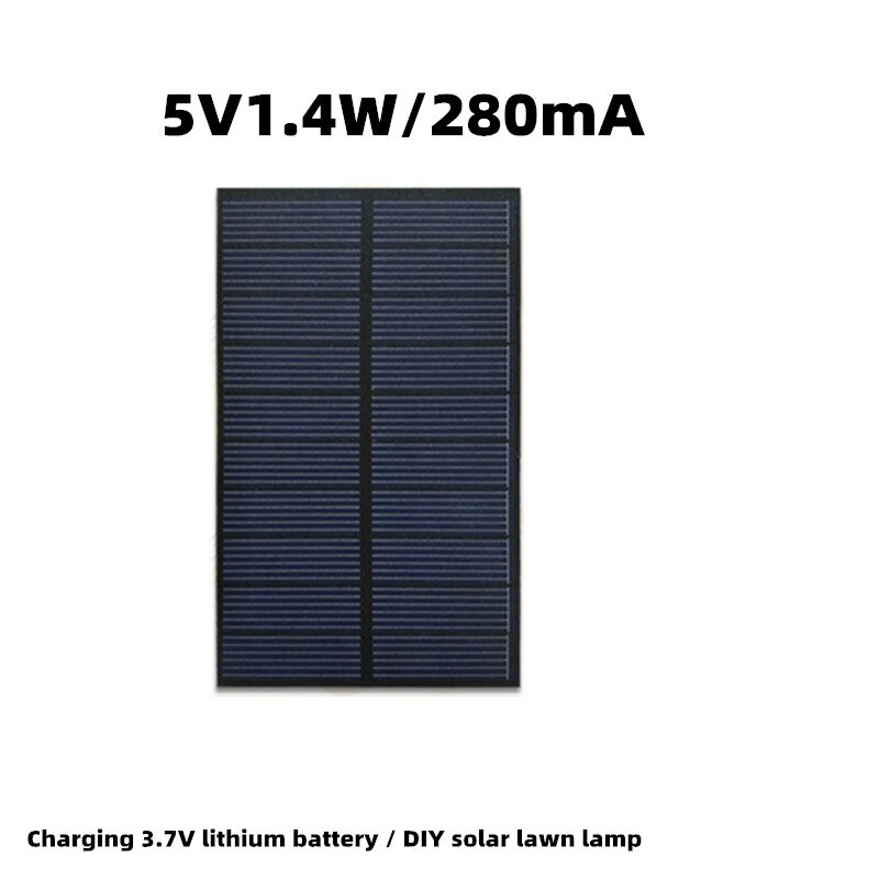 5V1.4W Zonnepaneel Diy Solar Lamp Opladen Panel Opladen 3.7V Lithium Batterij Zonnepaneel